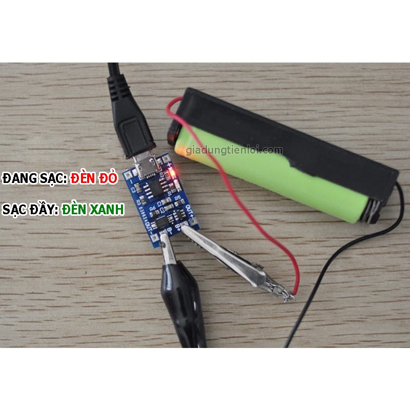 Mạch Sạc Pin Lithium - Li-ion - 18650 TP4056