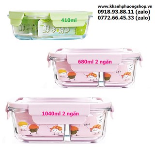 hộp thủy tinh chia ngăn - hộp thủy tinh