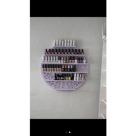 Kệ để sơn nail hình tròn