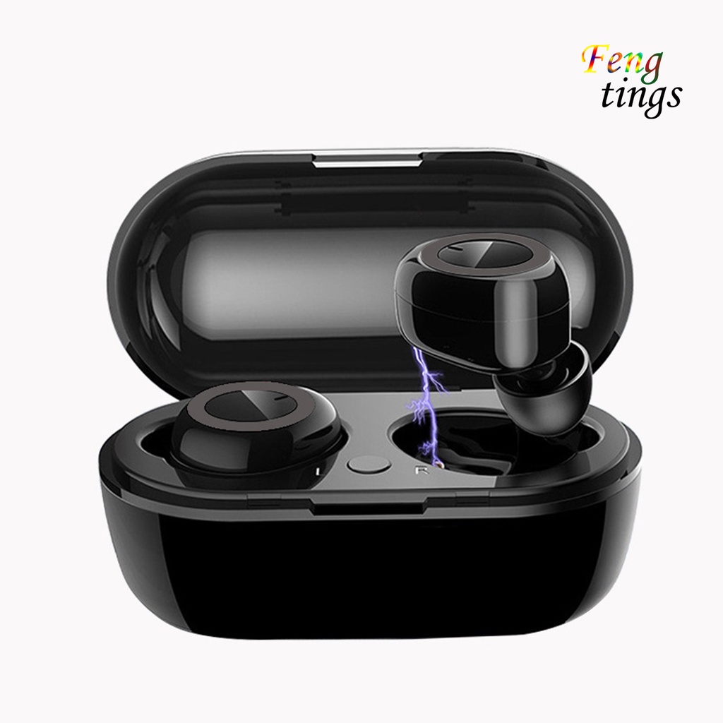 Tai nghe bluetooth 5.0 Y50 chống ồn có nút điều khiển kèm hộp sạc