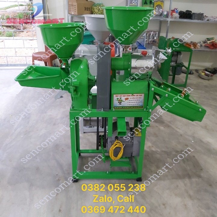 Máy xát gạo mini có lọc sạn - Máy xát gạo dùng cho gia đình TF555