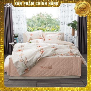 Bộ Ga Chần Gòn Cotton In Edena 450 [ SIÊU BỀN ] Gồm 5 Món, Bảo Hành  Một Đổi Một