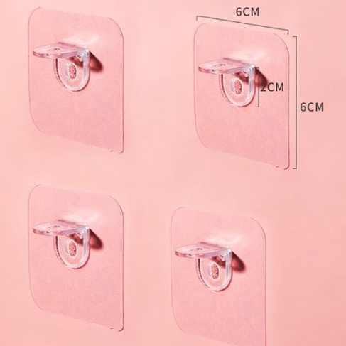 Set 4 Kẹp Cố Định Kệ Tủ Gắn Tường Tiện Dụng