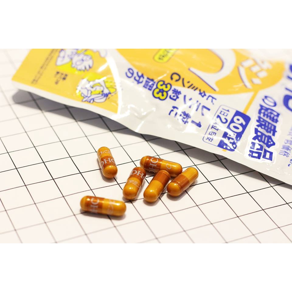 Viên uống bổ sung Vitamin C DHC Nhật Bản đẹp da, mờ thâm, sáng da, trẻ hóa gói 30 ngày
