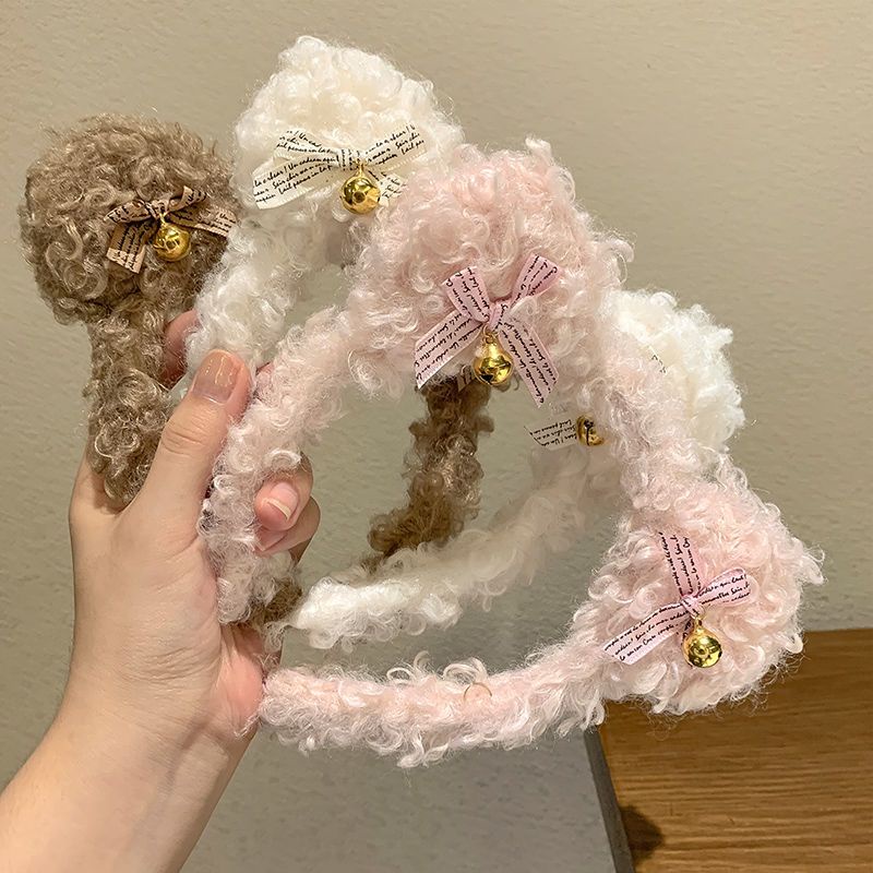 Băng Đô Cài Tóc Rửa Mặt Hình Tai Gấu Ba Chiều Dễ Thương Phong Cách Hàn Quốc