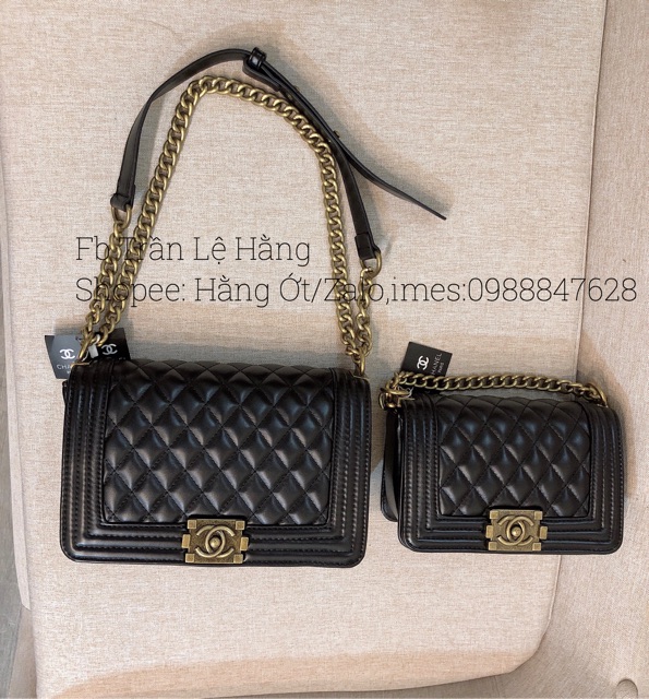 Túi Chần ô Chữ NNN size 20cm & 25cm tag Đen & Tag Đồg | BigBuy360 - bigbuy360.vn
