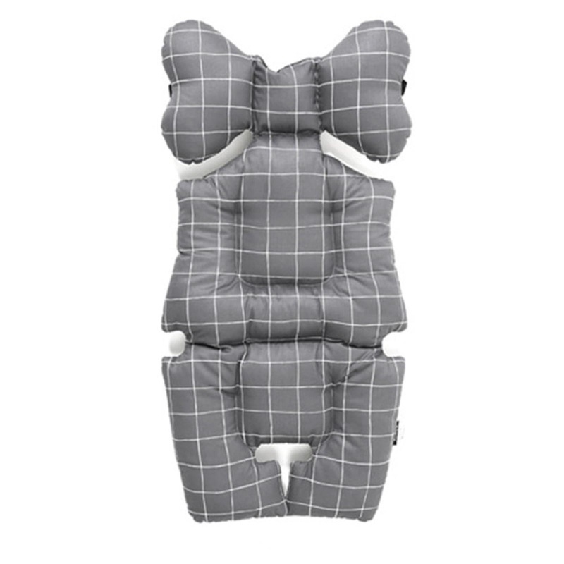 Tấm Đệm Lót Xe Đẩy Em Bé Bằng Vải Lưới Cotton Mềm Thoáng Khí 3D