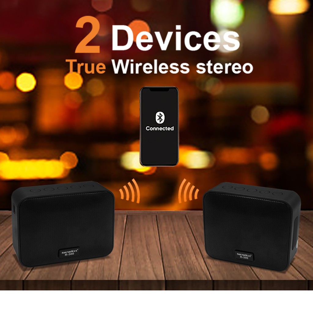 Loa di động Bluetooth SoundMax R300 Hàng chính hãng