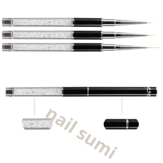 Cọ nét vé móng cán đá cao cấp 3 sizes (6mm; 9mm; 12mm)