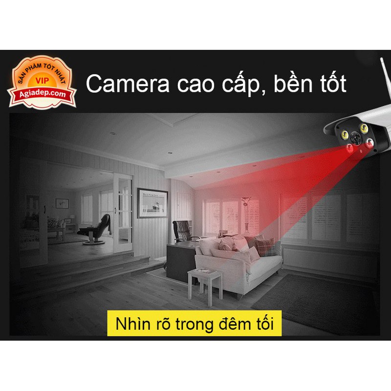 Camera wifi giám sát ngoài trời chống nước camhi 720p - Loại xịn độ bền cao