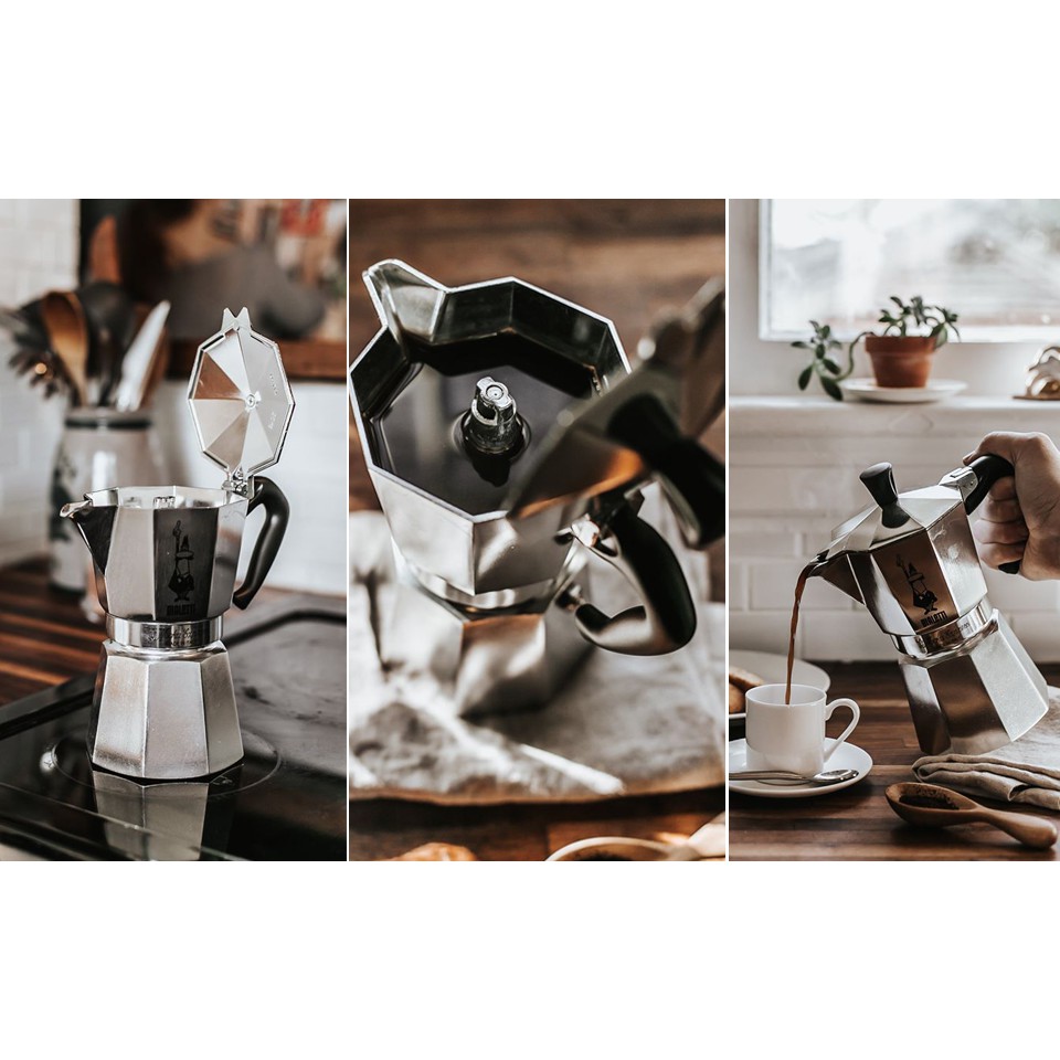 Ấm pha cà phê Ý Bialetti Moka Express (nhiều cỡ)