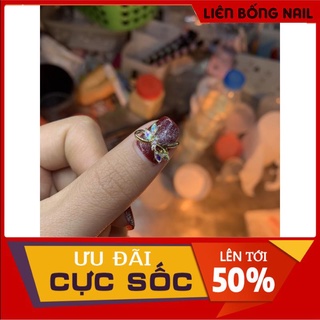 cham nơ baby lên móng bao đẹp