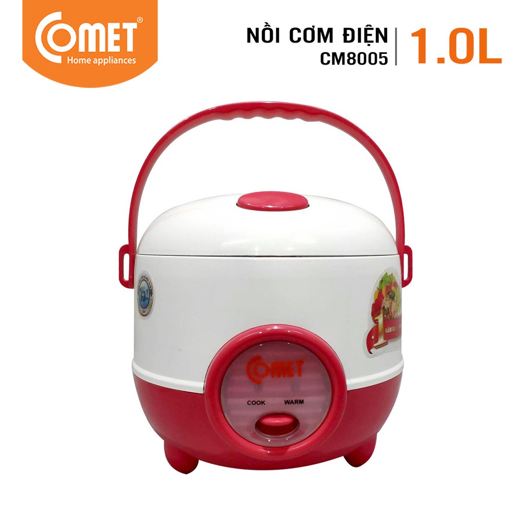 Nồi cơm điện mini nắp gài 0,8L COMET - CM8005