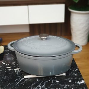 Nồi gang tròn Le Creuset Brater rund Evo 24cm, nhập Đức