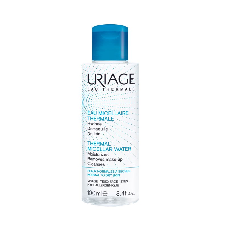 URIAGE Nước Tẩy Trang Dành Cho Da Thường, Da Khô EAU MICELLAIRE THERMALE PNS 100ml