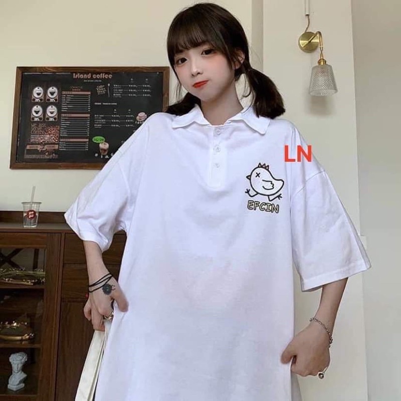 Áo polo gà trắng LN11