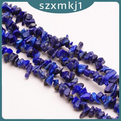 Chuỗi Hạt Đá Lapis Lazuli 35 "Tự Làm Trang Sức 4-9mm
