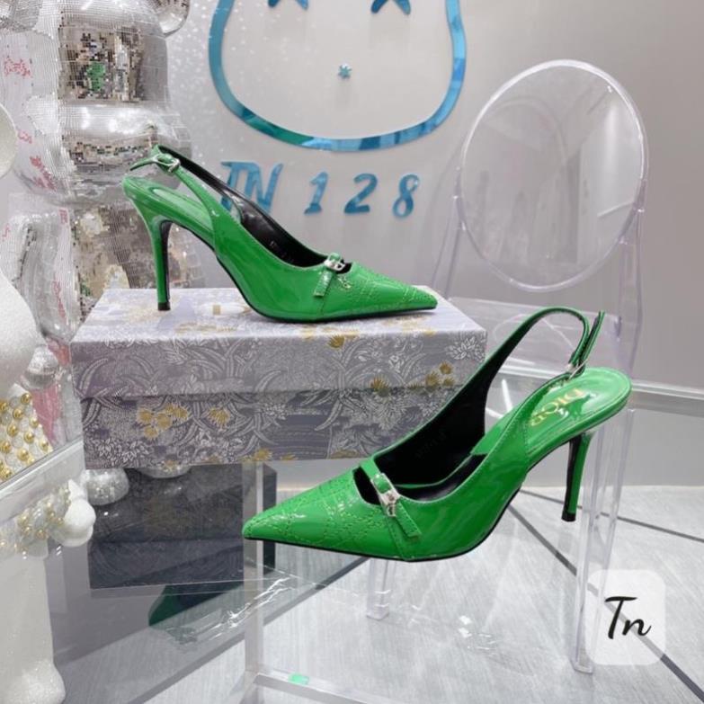 Cao Gót Dior 2 Màu Xanh Kem Full Size 35-39