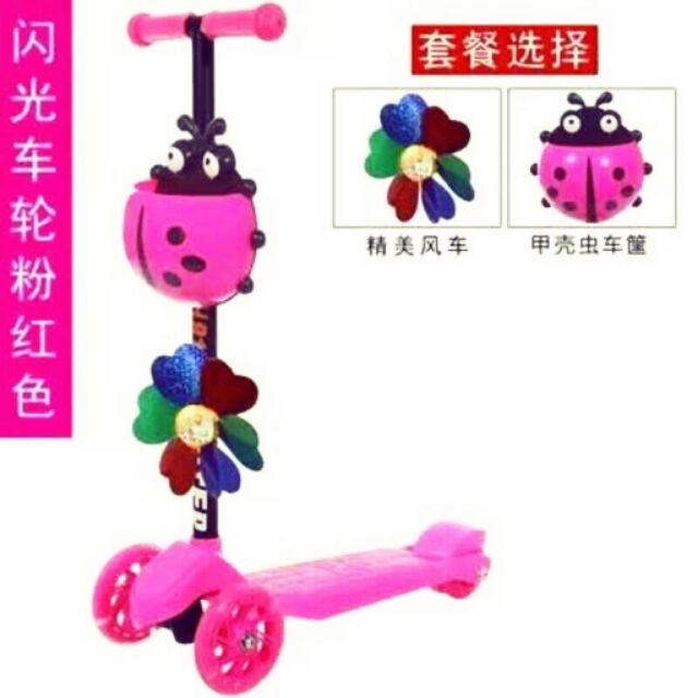 Xe trượt Scooter cánh cam hoa