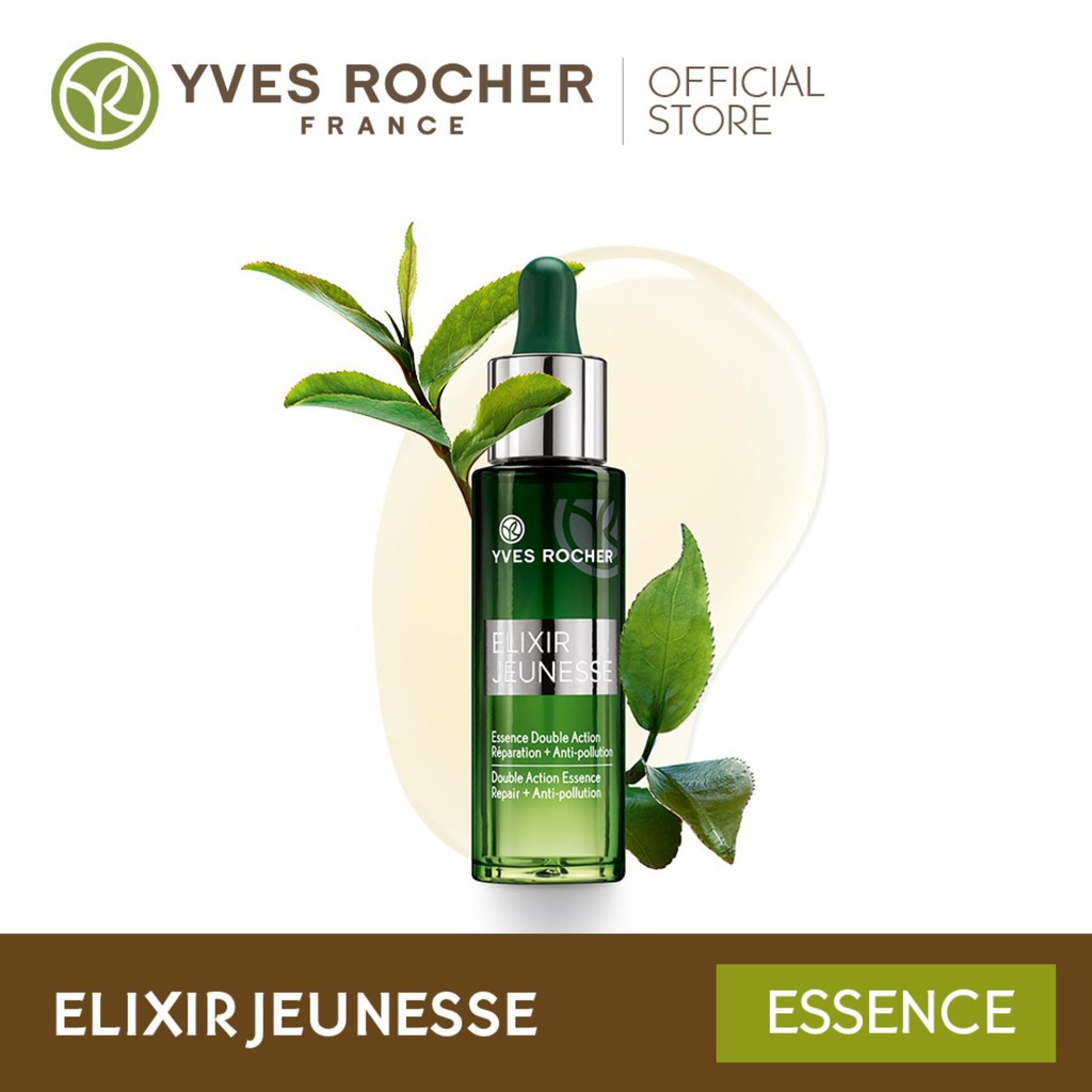 Tinh Chất Chống Lão Hóa Yves Rocher Elixir Jeunesse Double Action Essence Reparation + Anti-Pollution 30ml