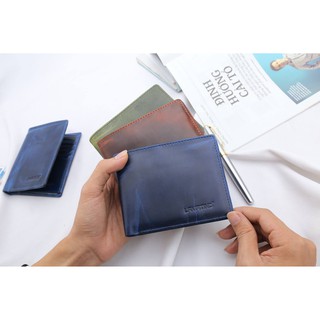 Bóp ví nam da bò thật chính hãng goldblack bảo hành 12 tháng
