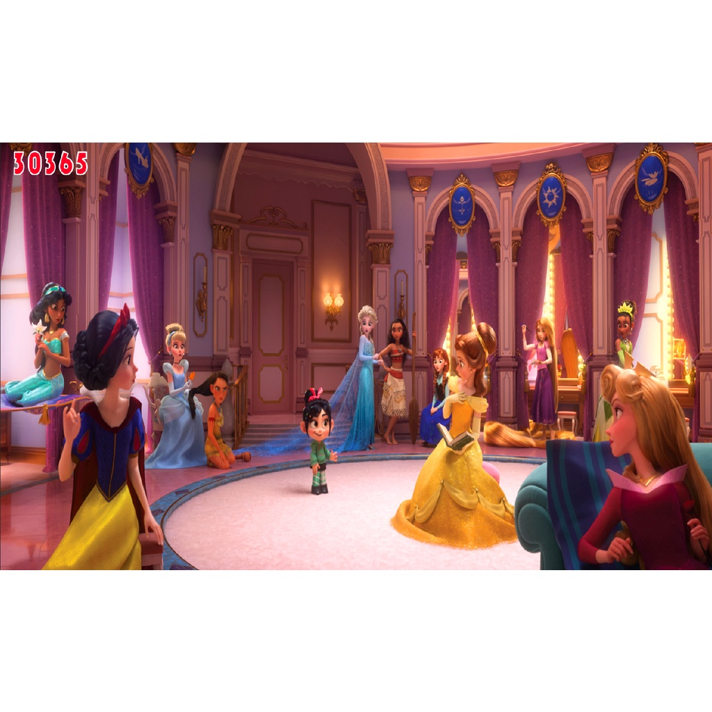 Tranh Dán Tường Trẻ Em Chủ Đề Công Chúa BẠCH TUYẾT, NGƯỜI ĐẸP VÀ QUÁI VẬT, LỌ LEM