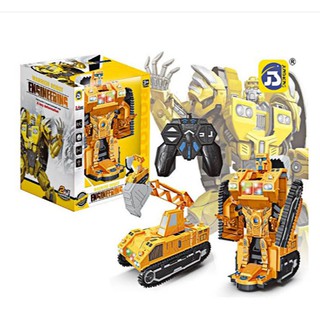 Máy xúc biến hình thành robot điều khiển từ xa siêu ngầu