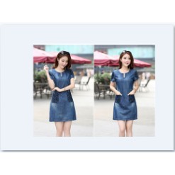 Áo Đầm Denim Trẻ Trung