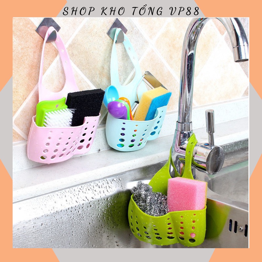 COMBO 2 CHIẾC Giỏ Lưới Silicon Đựng Đồ Treo Bồn Rửa Chén Bát, Nhà Tắm (Màu Ngẫu Nhiên)vrg00799003 SHOP KHO TỔNG