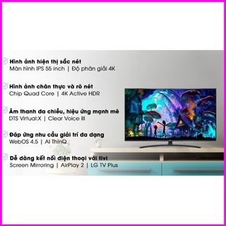 siêu giảm giá _ Smart Tivi LG 4K 55 inch 55UM7400PTA _ đơn trên 5tr liên hệ nhận quà tặng