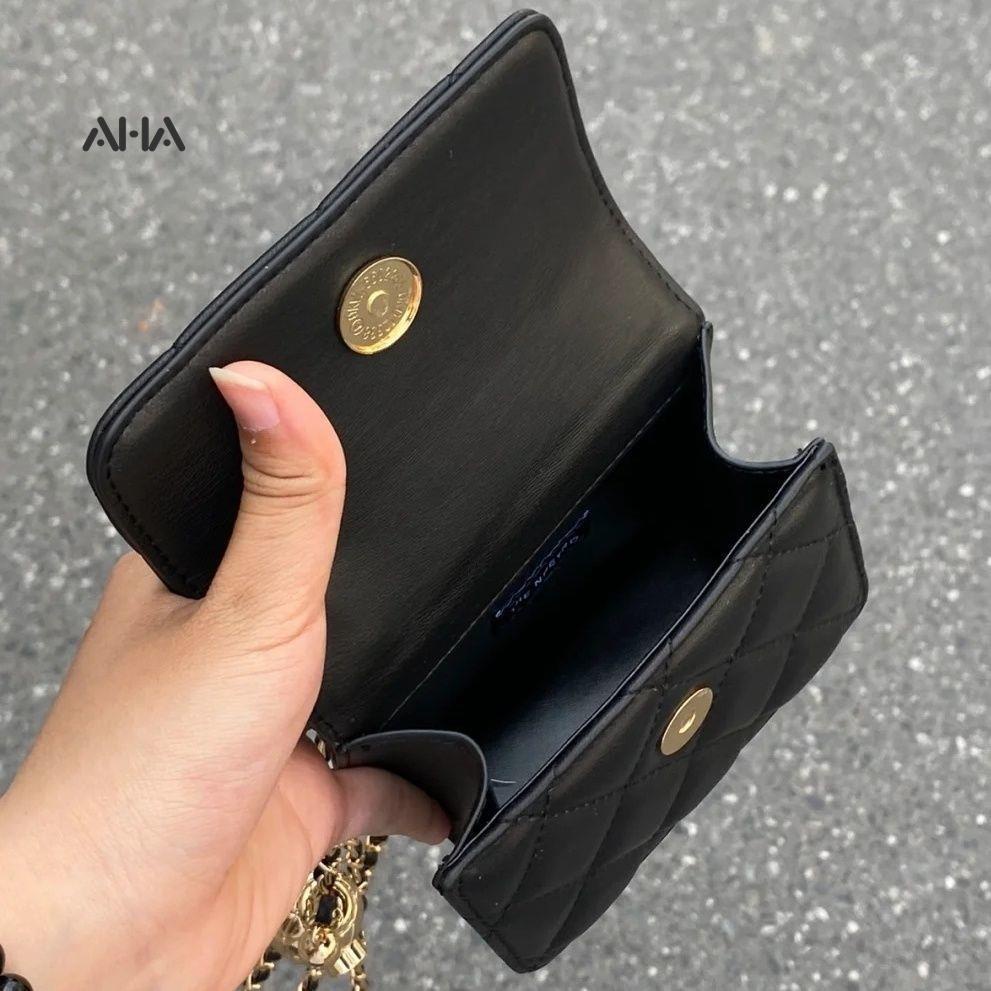 Túi đeo chéo AHA OFFICIAL Xiaoxiang mini họa tiết hình thoi thời trang cao cấp cho nữ