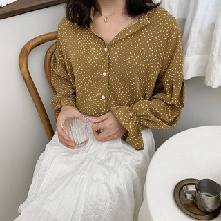 Áo sơ mi chấm bi