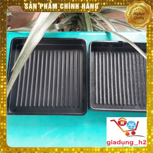Khay Nhựa Phíp Hình Vuông, Khay Để Thịt Nướng Dáng Vuông BBQ Đen Nhám Sang Trọng