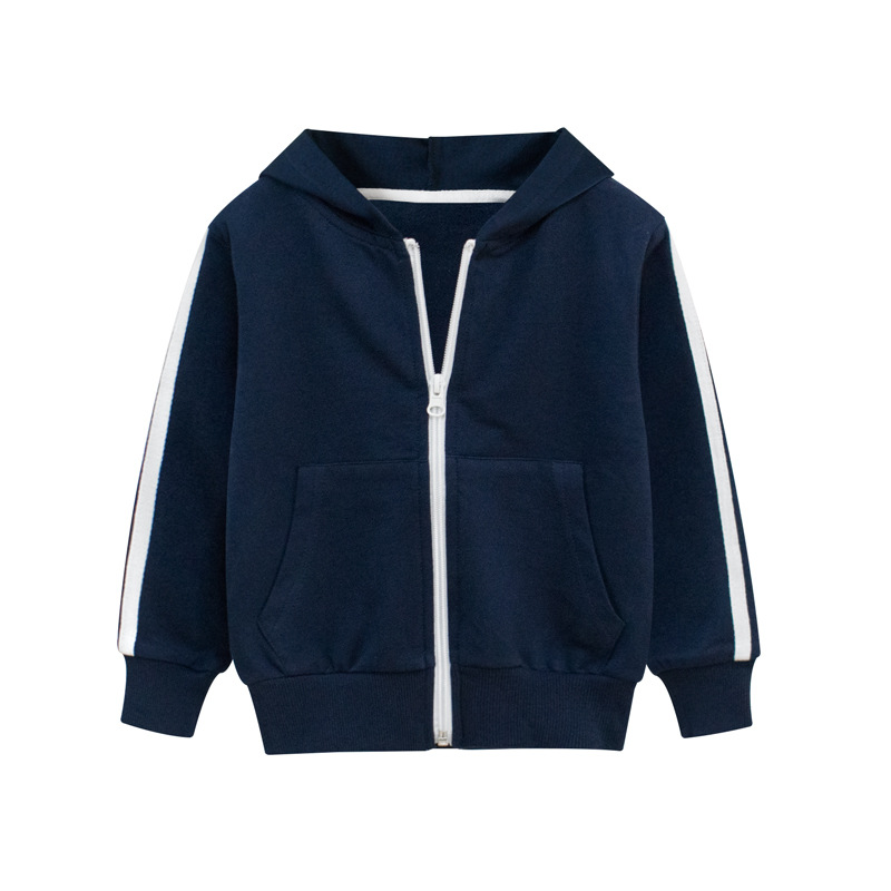 Áo Khoác Hoodie Họa Tiết Sọc Ngang Thời Trang Cho Bé 2-8 Tuổi