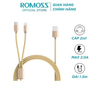 CÁP SẠC NHANH 2IN1 ROMOSS CB21A