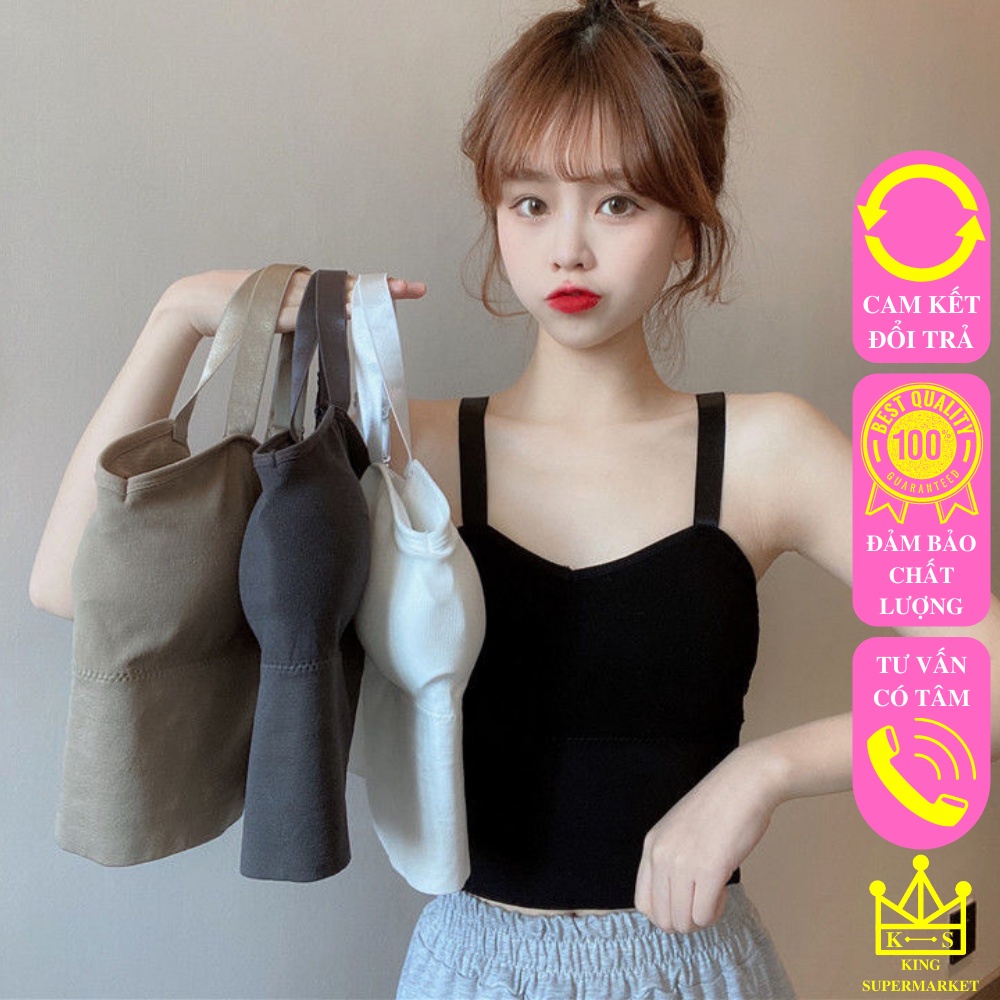 Áo Bra 2 Dây Bản To ABR949, Áo 2 Dây Có Sẵn Đẹm Ngực