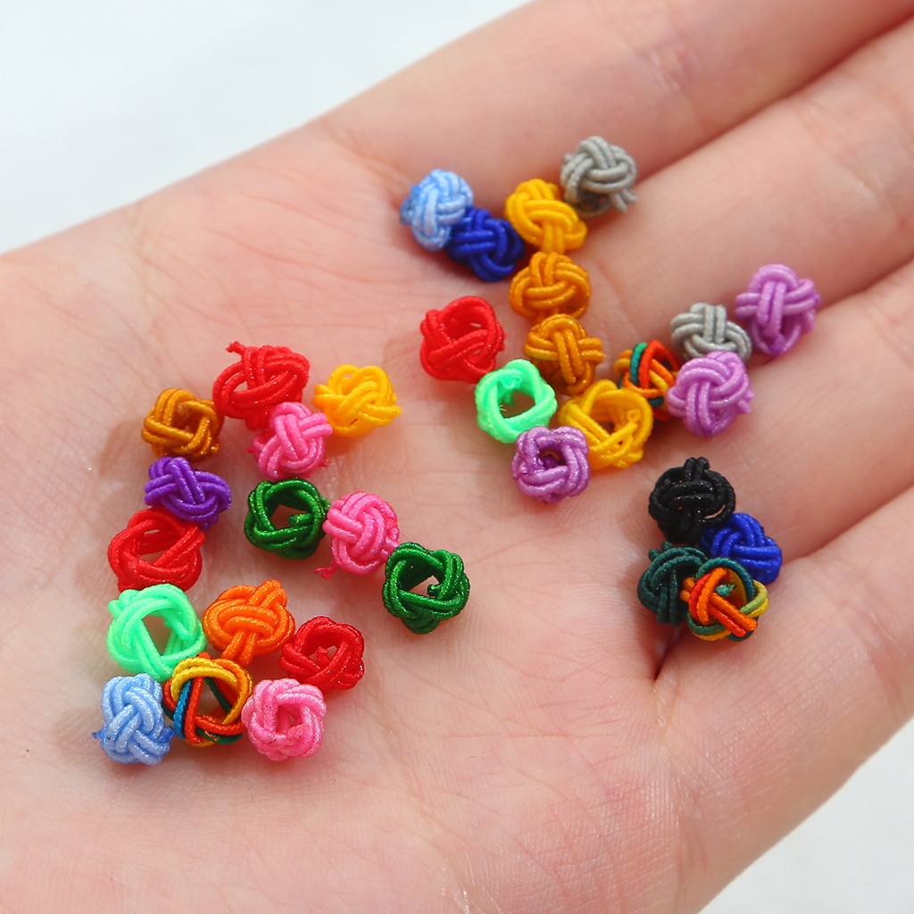 Set 10 Dây Thừng 6Mm Hình Quả Dứa Xoắn Làm Trang Sức