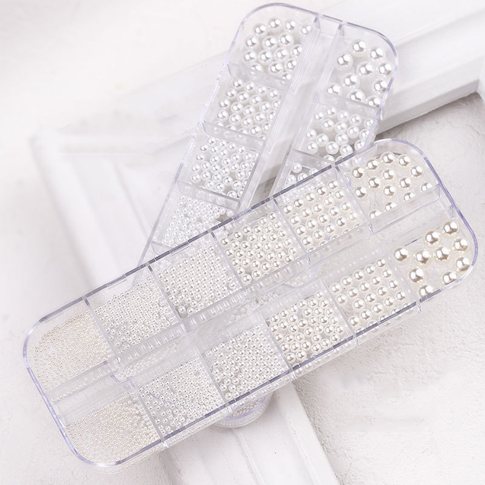 [Hàng mới về] Hộp phụ kiện trang trí móng tay 3d lấp lánh