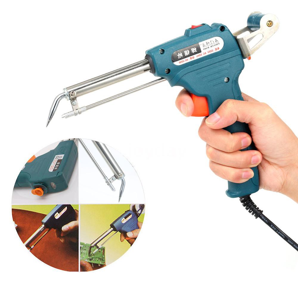 220V 60W External Thermal Manual Welding Automatic Feed Soldering Iron Electric Temperature Tool Adjustable Solder Tool