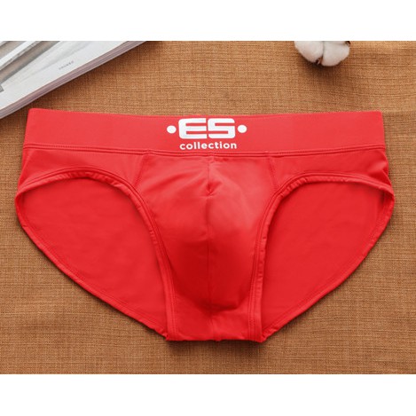 [free ship 50k + che tên đơn hàng] quần lót nam, quần lót tam giác thun lạnh cao cấp in chữ es đẹp (hình chụp tại shop)