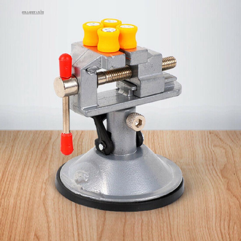Bench Table Vises 360°rotary Workshop Light weight Small wrench Watches Fixing Jewelry Tools Mini Vice Suction