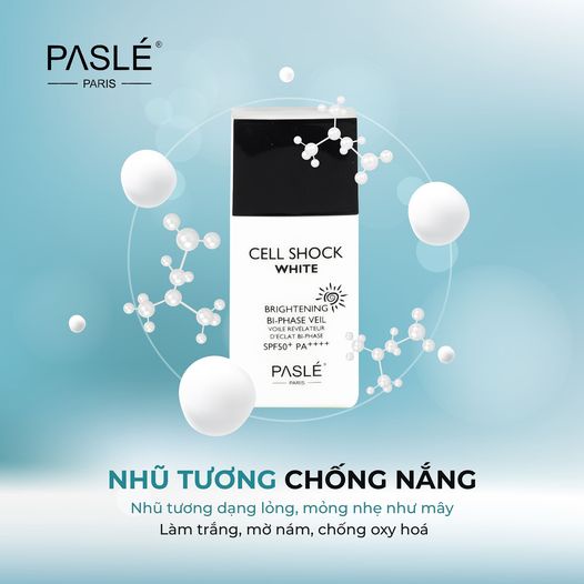 CHỐNG NẮNG DẠNG NHŨ TƯƠNG PASLE CELL SHOCK WHITE DẠNG NHŨ TƯƠNG SPF50+ PA++++ 50ML