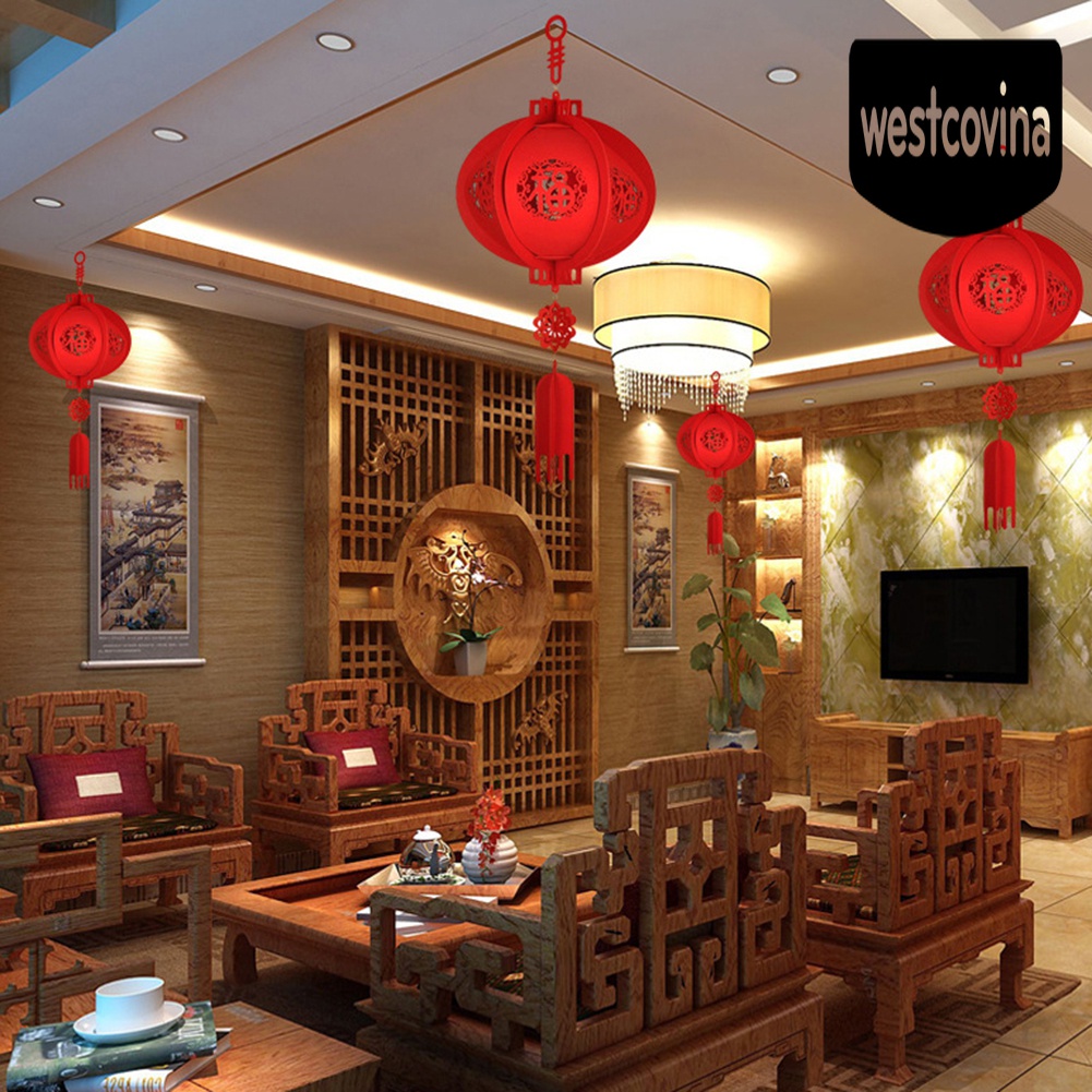 [Hot]☀ Lồng Đèn Vải Treo Trang Trí Năm Mới 2020 Phong Cách Trung Hoa