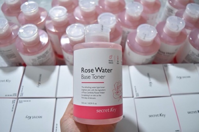 Nước hoa hồng Secret Key Rose Water Base Toner 550ml