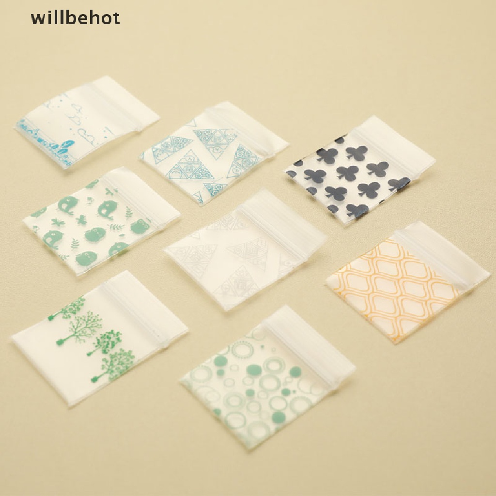 Set 100 túi zip đựng thuốc mini tiện dụng