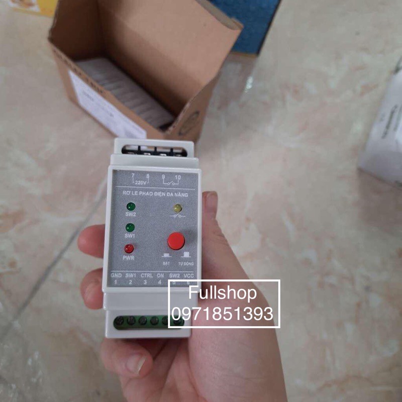 Rơ le an toàn phao điện, chuyển nguồn 12V an toàn cho phao điện SRF-111M / SRF-111X hoặc Siron SR11
