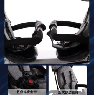 Xe đẩy 3 bánh 2 chỗ ngồi