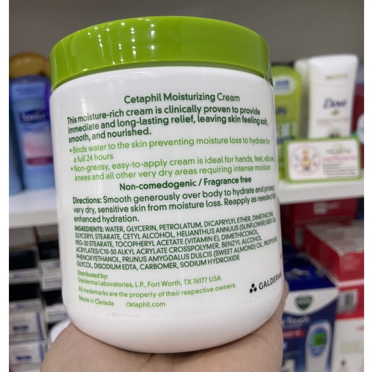 [HÀNG AIR] Kem dưỡng ẩm Cetaphil Moisturizing Cream 566g