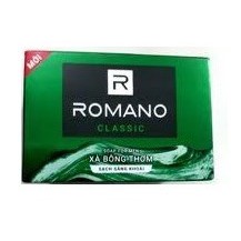 🍀🍀Xà bông cục Romano Classic màu xanh - hộp 90g