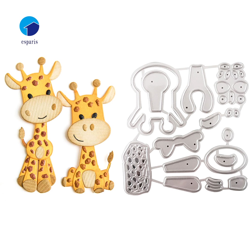 {duo} | Khuôn Cắt Giấy Kim Loại Trang Trí Hình Hươu Cao Cổ Hoạt Hình